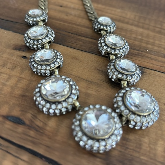 Chloe + Isabel Crystal Necklace GoldTone - Picture 2 of 4